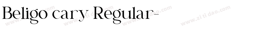 Beligo cary Regular字体转换